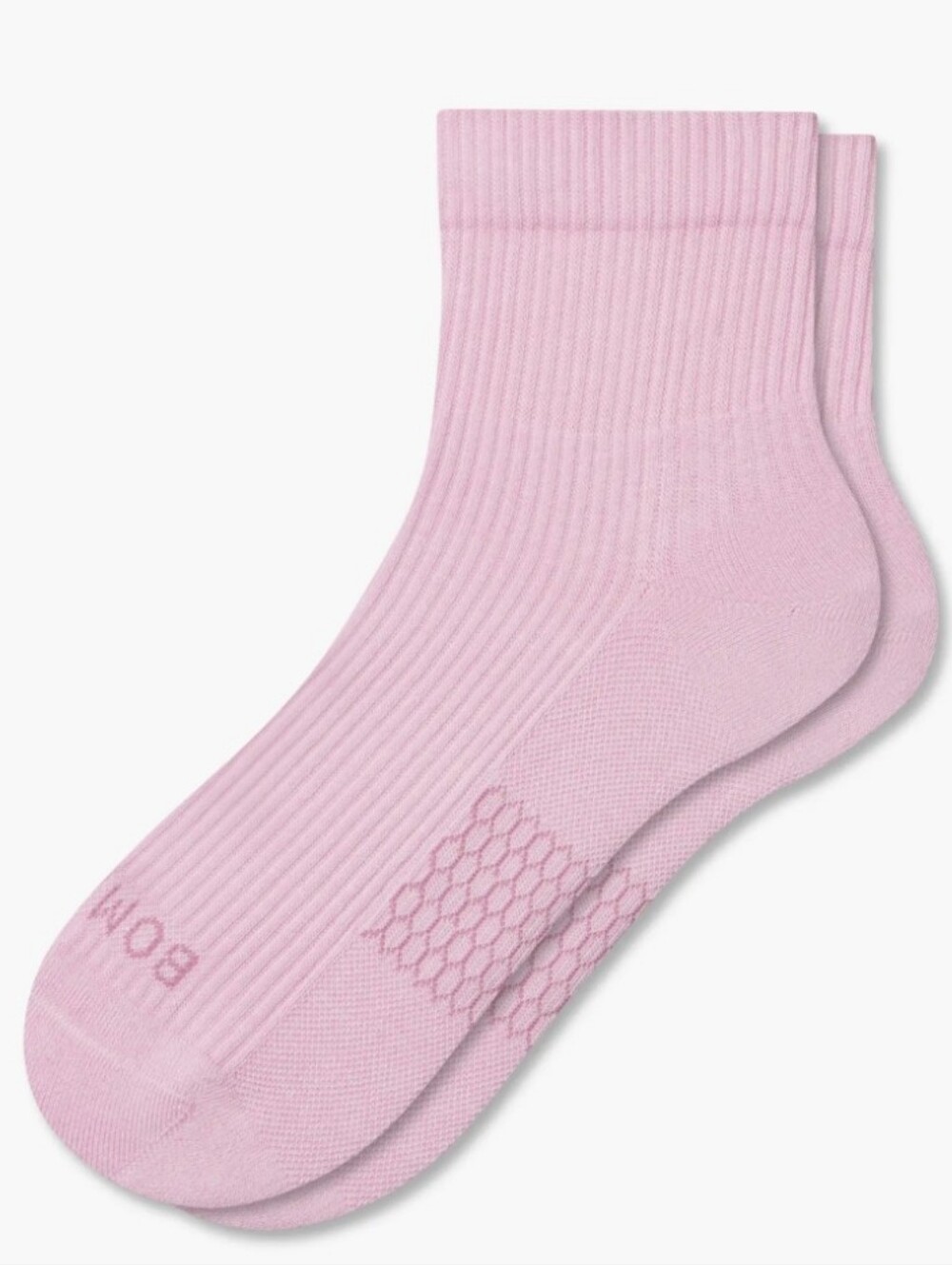 Bombas Solid Modern Rib Quarter Socks